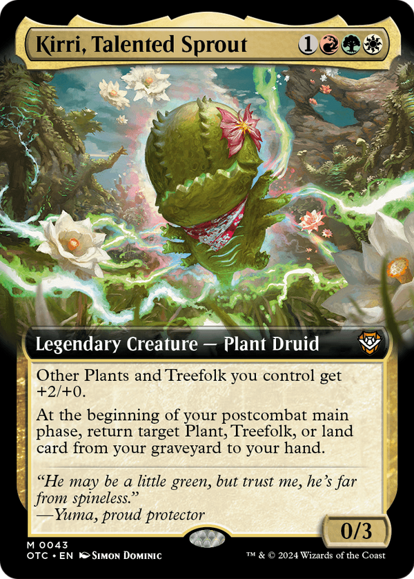 Kirri, Talented Sprout (Extended Art) (OTC-043) - Outlaws of Thunder Junction Commander: (Extended Art) Foil
