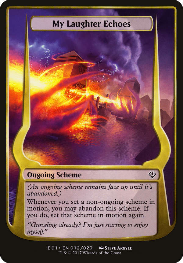 My Laughter Echoes (Archenemy: Nicol Bolas) (OVER-012) - Archenemy: Nicol Bolas Schemes