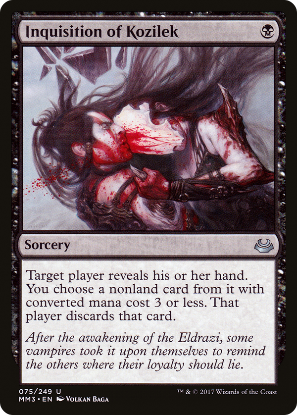 Inquisition of Kozilek (MM3-075) - Modern Masters 2017 Foil
