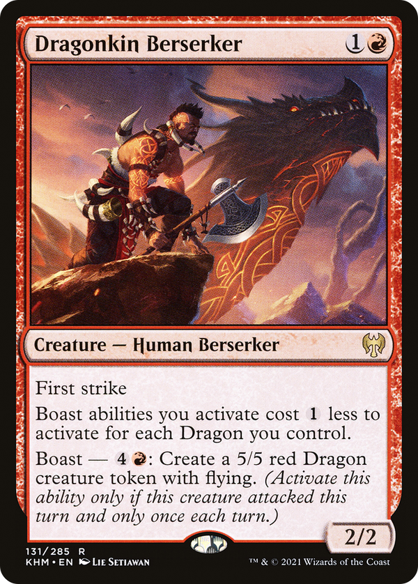 Dragonkin Berserker (KHM-131) - Kaldheim Foil