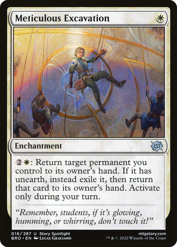 Meticulous Excavation (BRO-016) - The Brothers' War: (storyspotlight) Foil