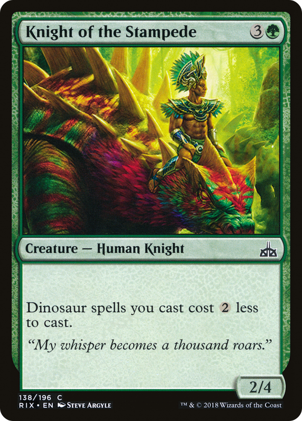 Knight of the Stampede (RIX-138) - Rivals of Ixalan
