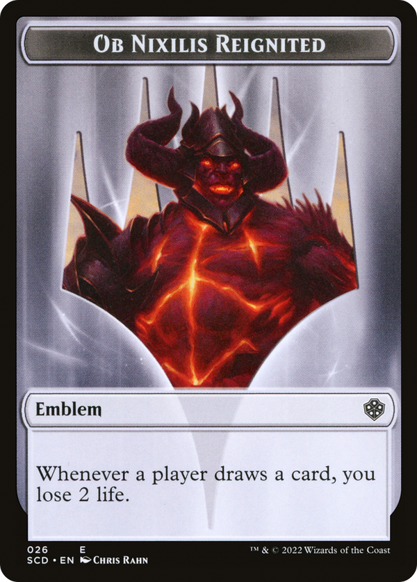 Ob Nixilis Reignited Emblem (TSCD-026) - Starter Commander Deck Tokens