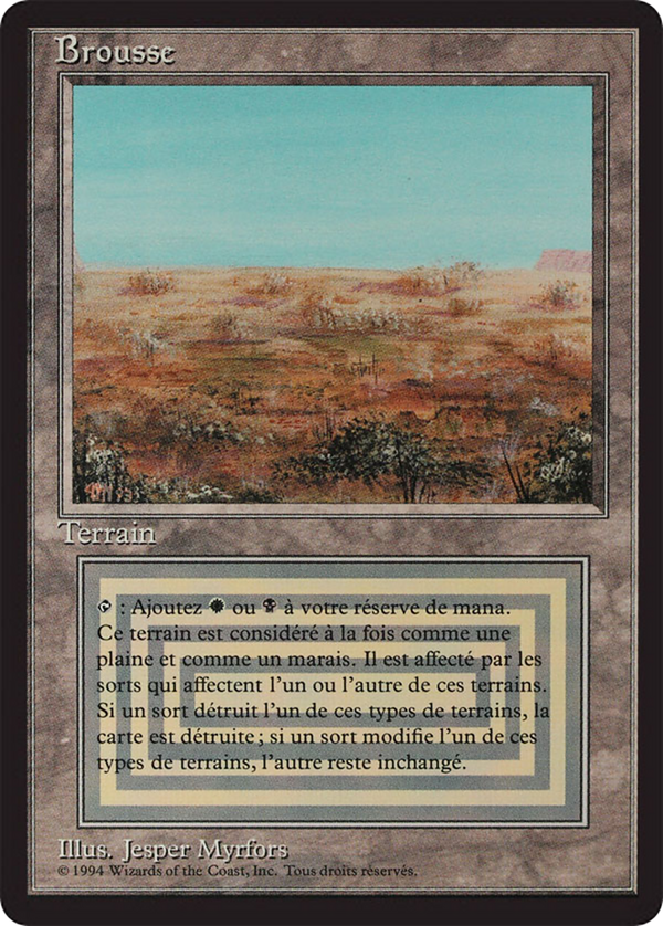 Scrubland (FBB-) - Foreign Black Border