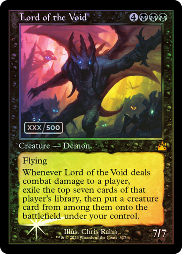 Lord of the Void (Retro Frame) (Serial Numbered) (RVR-327) - Ravnica Remastered Foil