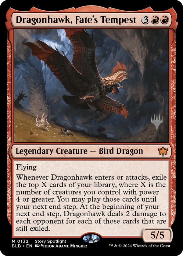 Dragonhawk, Fate's Tempest (PPBLB-132) - Bloomburrow Promos