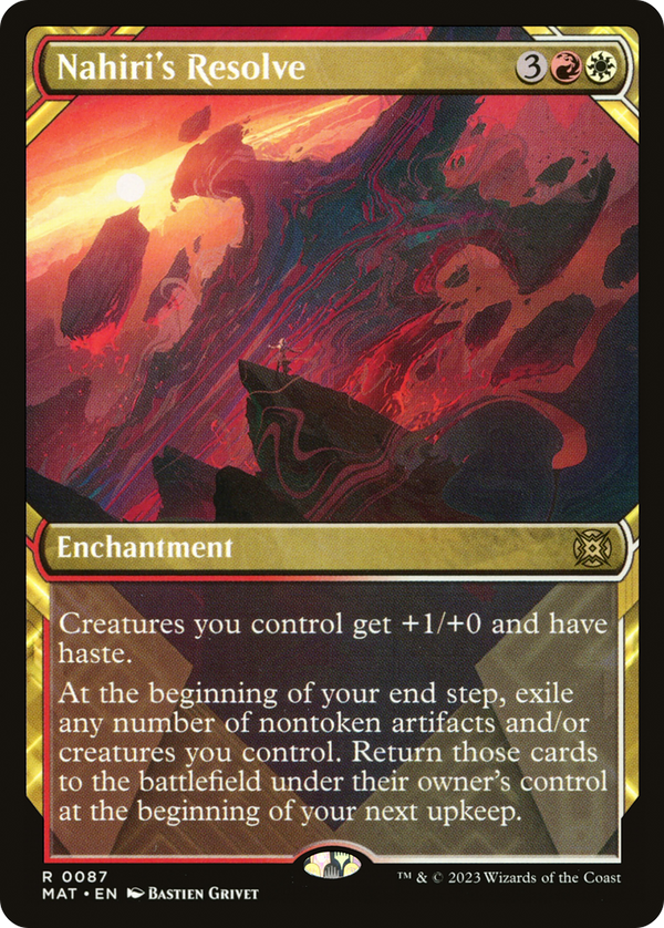 Nahiri's Resolve (Showcase) (MAT-087) - March of the Machine: The Aftermath: (Showcase) Foil