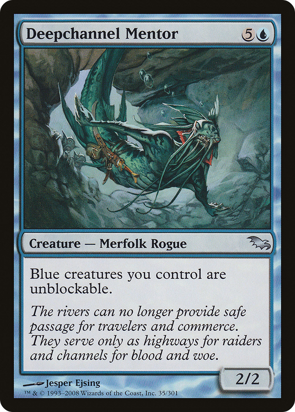 Deepchannel Mentor (SHM-035) - Shadowmoor Foil