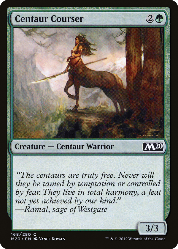 Centaur Courser (M20-168) - Core Set 2020 Foil