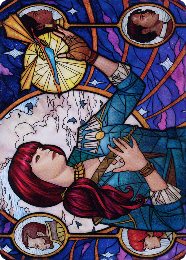 Jhoira, Ageless Innovator // Jhoira, Ageless Innovator (ADMU-073) - Dominaria United Art Series (Borderless) Foil