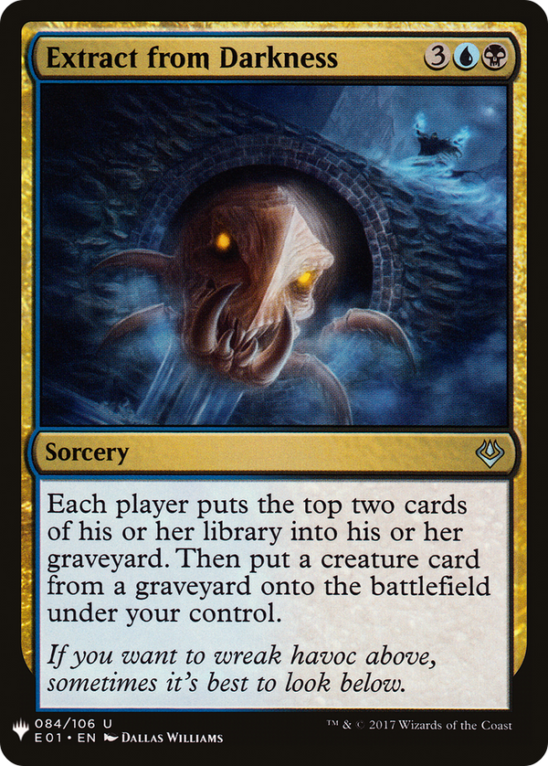 Extract from Darkness (LIST-E01-84) - The List