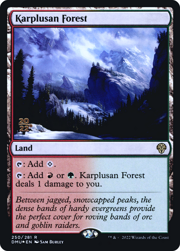 Karplusan Forest (PRE-250) - Dominaria United Promos Foil