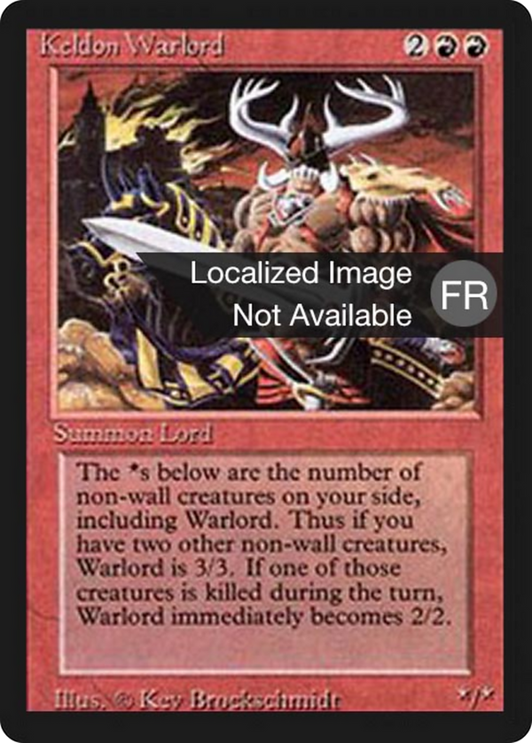 Keldon Warlord (FBB-) - Foreign Black Border