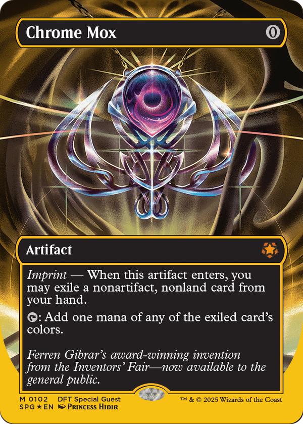 Chrome Mox (Borderless) (First-Place Foil) (SPG-102) - Special Guests Foil