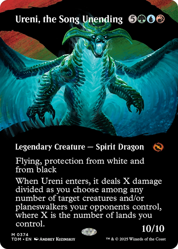 Ureni, the Song Unending (Borderless) (TDM-374) - Tarkir: Dragonstorm: (Showcase)