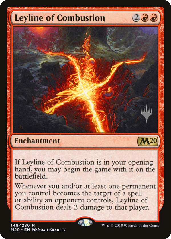 Leyline of Combustion (PPM20-148) - Core Set 2020 Promos Foil