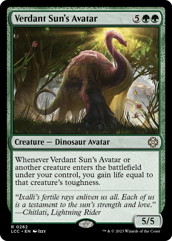 Verdant Sun's Avatar (LCC-262) - The Lost Caverns of Ixalan Commander