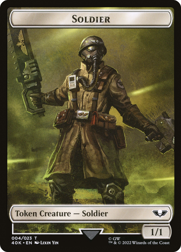 Soldier (T40K-004) - Warhammer 40,000 Tokens