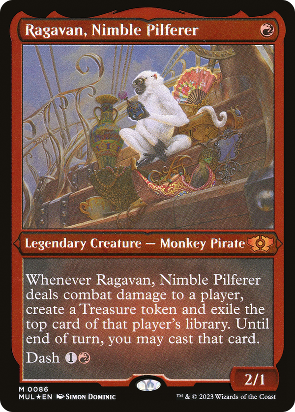 Ragavan, Nimble Pilferer (Foil Etched) (MUL-086) - Multiverse Legends Foil