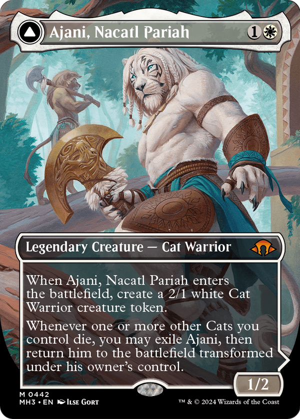 Ajani, Nacatl Pariah (Borderless) (MH3-442) - Modern Horizons 3