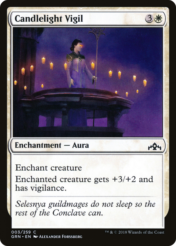 Candlelight Vigil (GRN-003) - Guilds of Ravnica