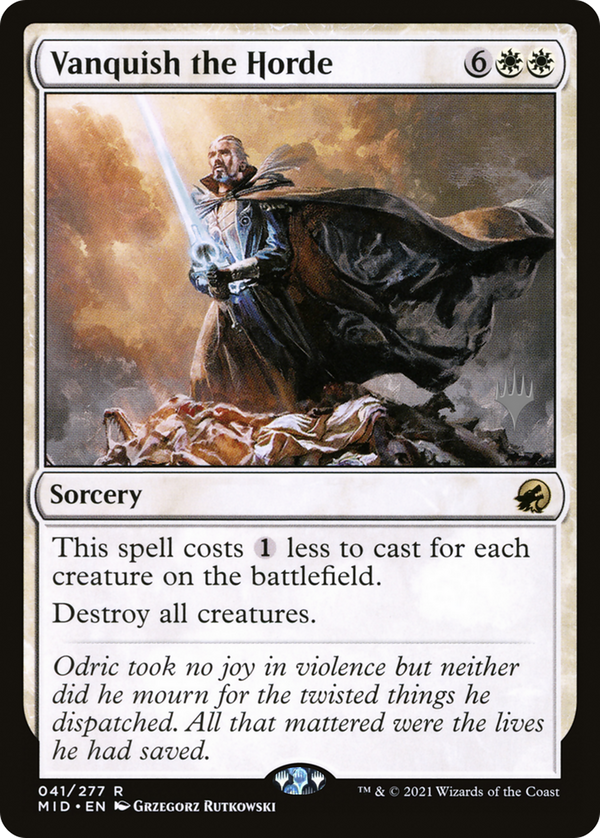 Vanquish the Horde (PPMID-041) - Innistrad: Midnight Hunt Promos Foil