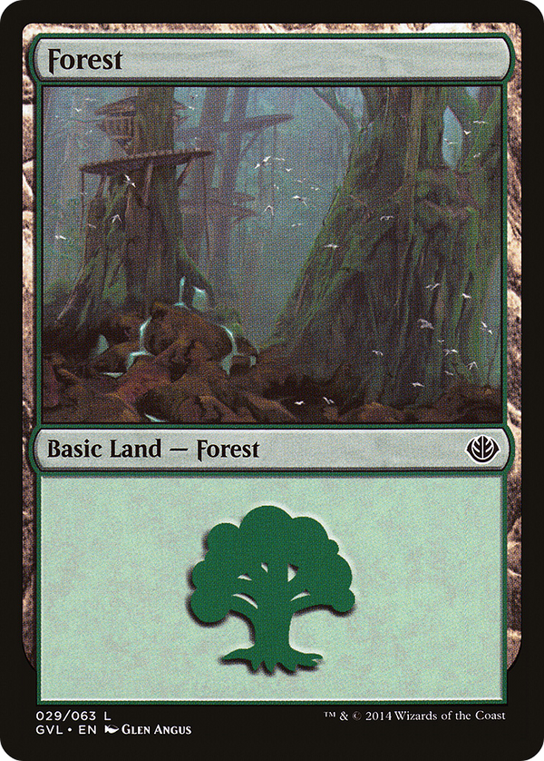 Forest (29) (Garruk vs Liliana) (DD3-029) - Duel Decks Anthology: Garruk vs. Liliana