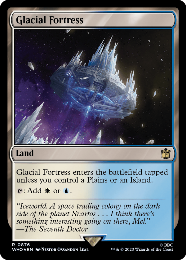 Glacial Fortress (Surge Foil) (WHO-876) - Doctor Who Foil