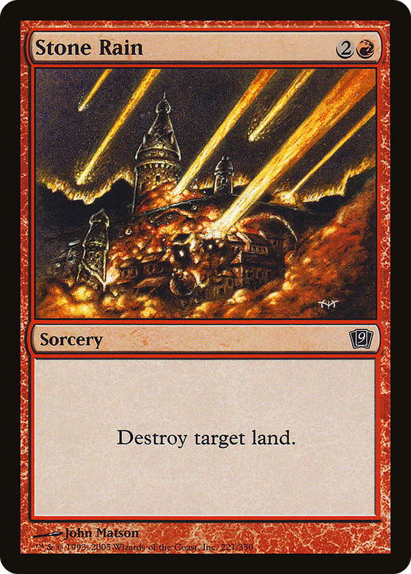 Stone Rain (9ED-221) - 9th Edition Foil