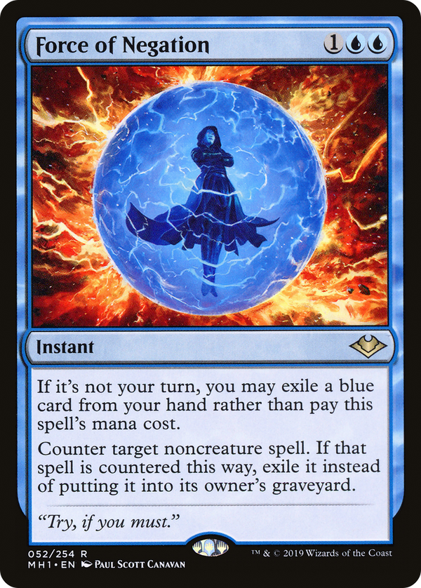 Force of Negation (MH1-052) - Modern Horizons Foil