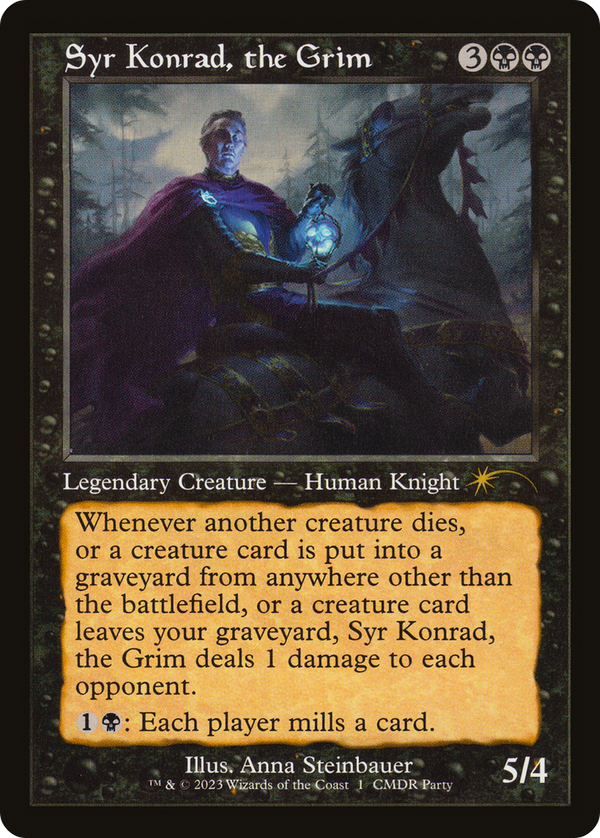 Syr Konrad, the Grim (Retro Frame) (WPN-001) - Wizards Play Network 2023
