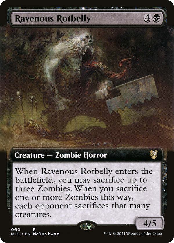 Ravenous Rotbelly (Extended Art) (MIC-060) - Midnight Hunt Commander: (Extended Art)