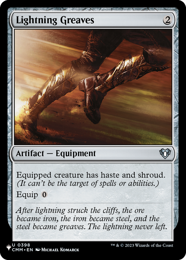 Lightning Greaves (LIST-CMM-398) - The List