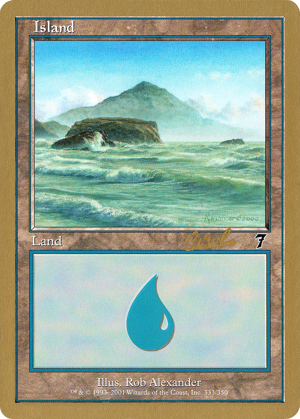 Island (333) - 2002 Carlos Romao (7ED) (WCD-CR333) - World Championship Decks 2002
