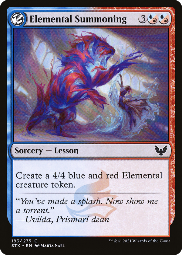 Elemental Summoning (STX-183) - Strixhaven: School of Mages: (lesson)