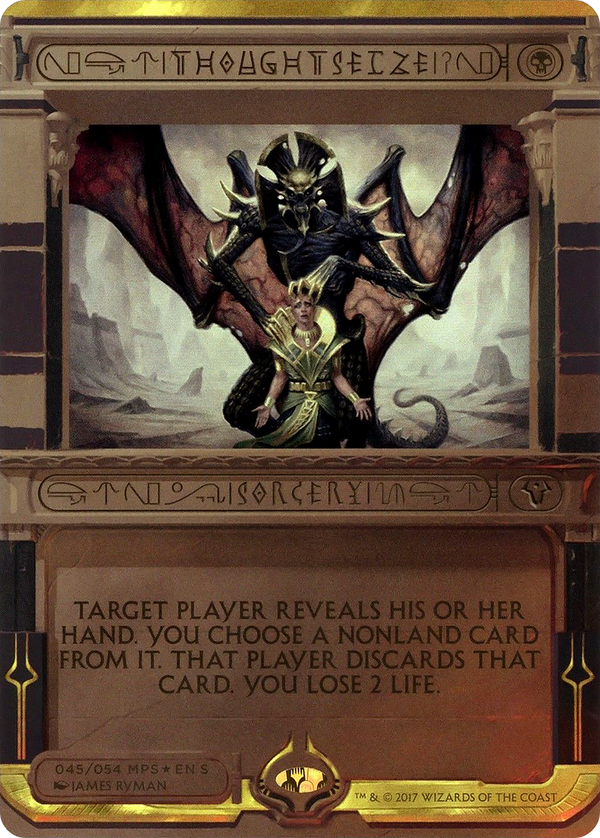 Thoughtseize (MPS2-045) - Amonkhet Invocations (Borderless) Foil
