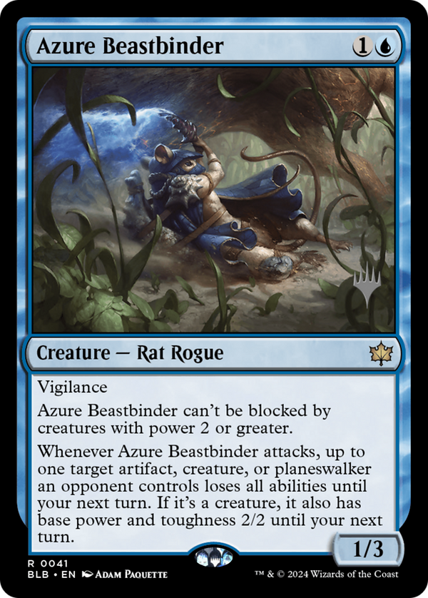 Azure Beastbinder (PPBLB-041) - Bloomburrow Promos Foil