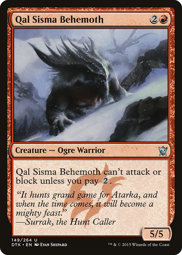 Qal Sisma Behemoth (DTK-149) - Dragons of Tarkir Foil