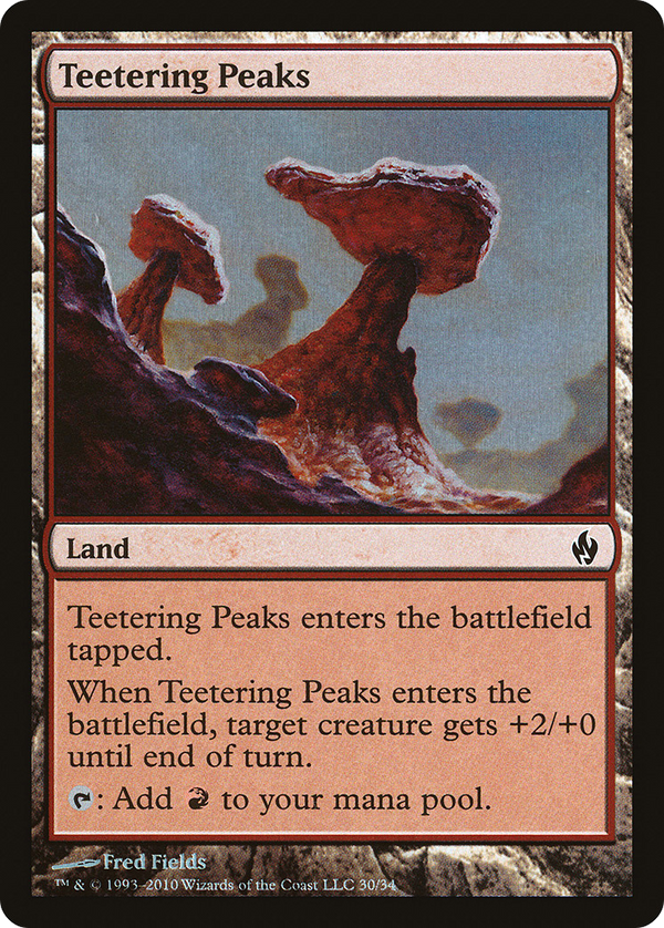 Teetering Peaks (PD2-030) - Premium Deck Series: Fire and Lightning Foil