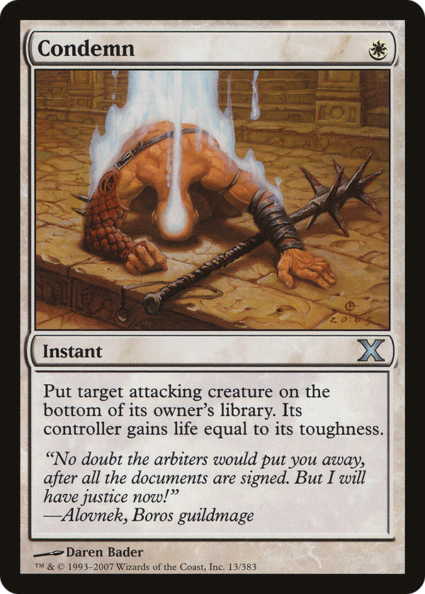 Condemn (10E-013) - Tenth Edition Foil