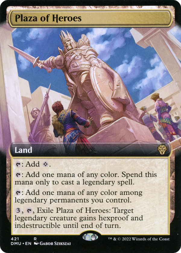 Plaza of Heroes (Extended Art) (DMU-421) - Dominaria United: (Extended Art) Foil