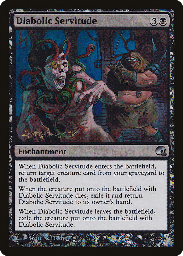 Diabolic Servitude (GRV-022) - Premium Deck Series: Graveborn Foil