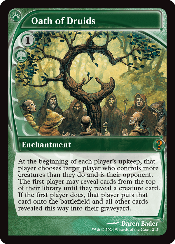 Oath of Druids (Future Sight) (MB2-212) - Mystery Booster 2 Foil