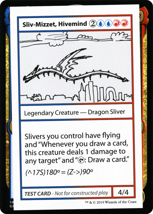 Sliv-Mizzet, Hivemind (No PW Symbol) (CMB1-) - Mystery Booster Playtest Cards 2021