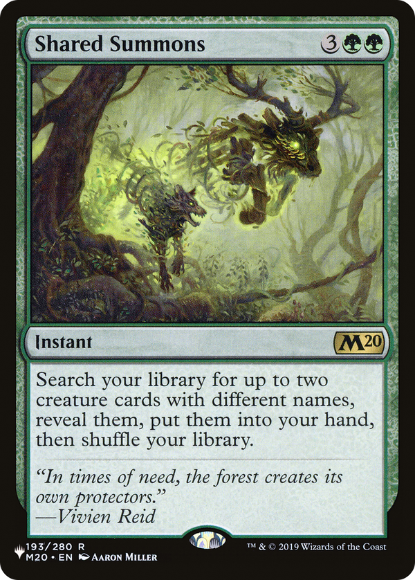 Shared Summons (LIST-M20-193) - The List