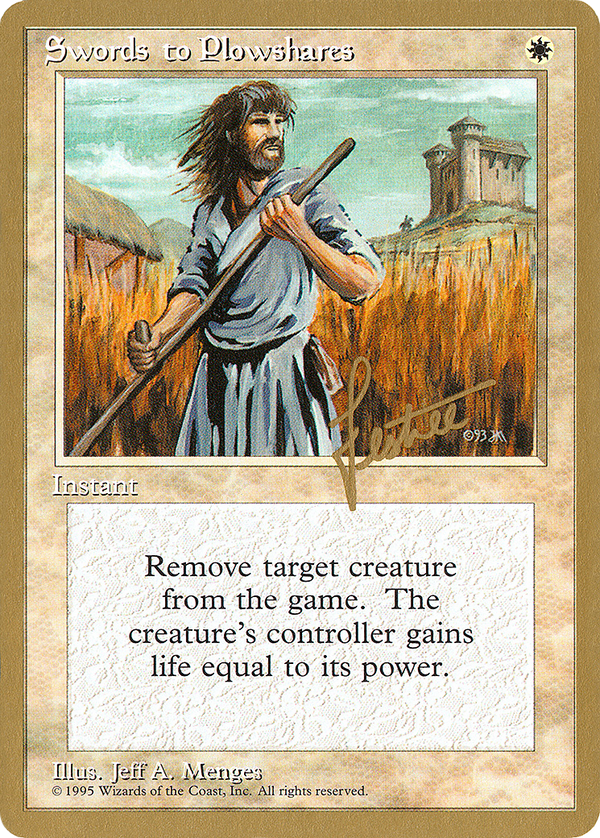 Swords to Plowshares - 1996 Bertrand Lestree (4ED) (WCD-) - Pro Tour Collector Set