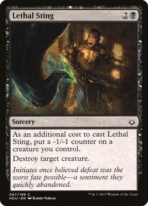 Lethal Sting (HOU-067) - Hour of Devastation Foil