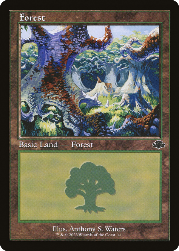 Forest (411) (Retro Frame) (DMR-411) - Dominaria Remastered Foil
