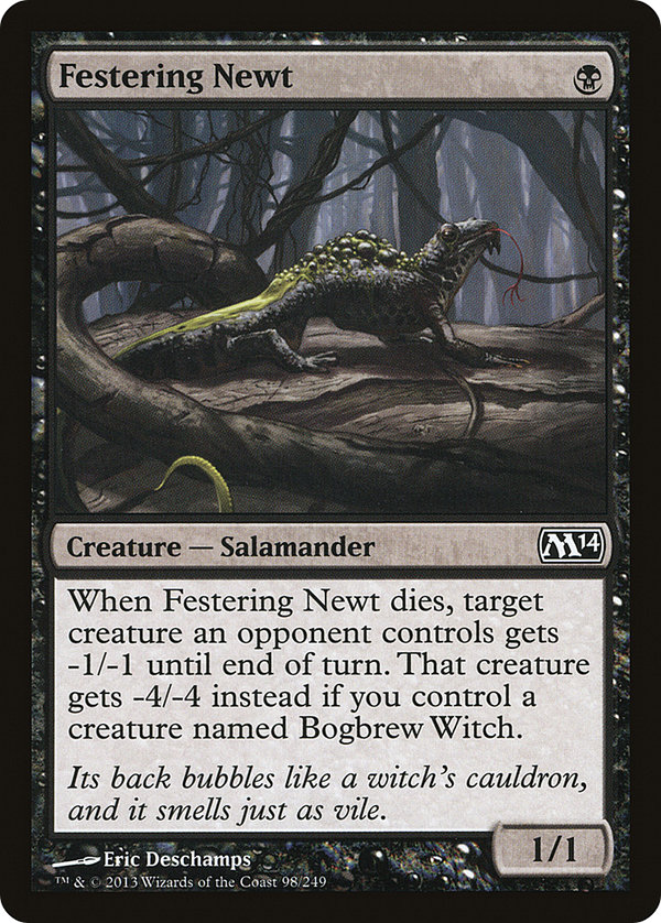 Festering Newt (M14-098) - Magic 2014 Foil
