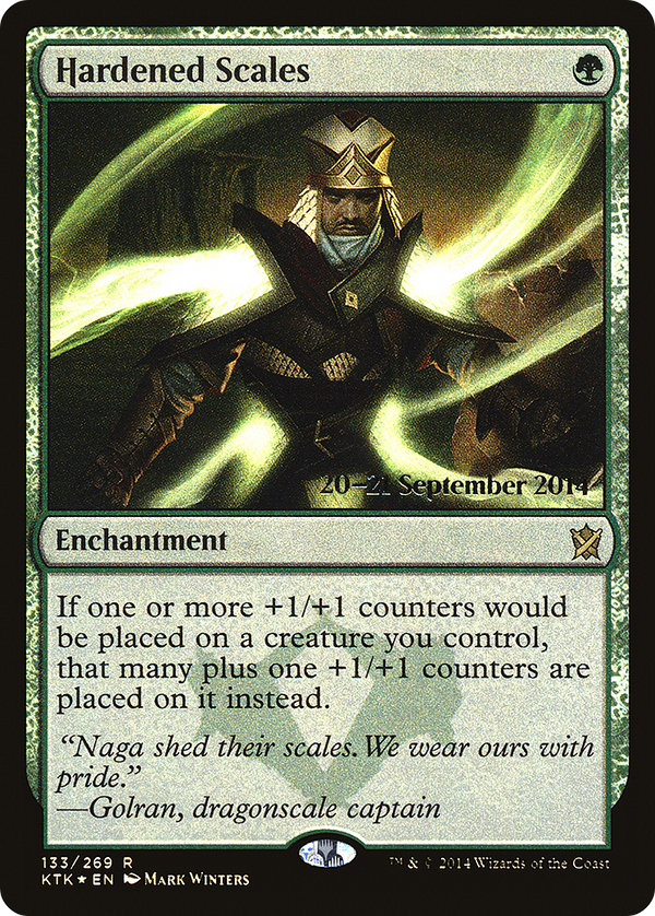 Hardened Scales (PRE-133S) - Khans of Tarkir Promos Foil